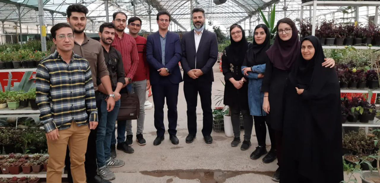 بازدید انجمن علمی دانشجویی علوم باغبانی دانشگاه تربیت مدرس از شرکت نهال‌گستر رویان