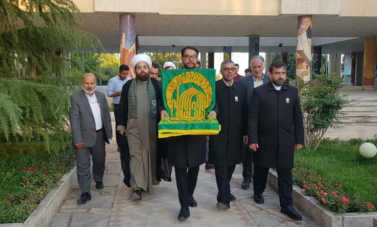 مراسم ویژه استقبال از خادمین حرم رضوی در دانشکده کشاورزی