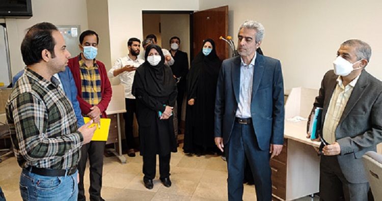 بازدید معاون پژوهشی و فناوری دانشگاه از دانشکده علوم ریاضی