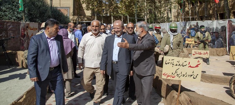 آیین غبارروبی مزار شهدای گمنام و افتتاح نمایشگاه دفاع مقدس