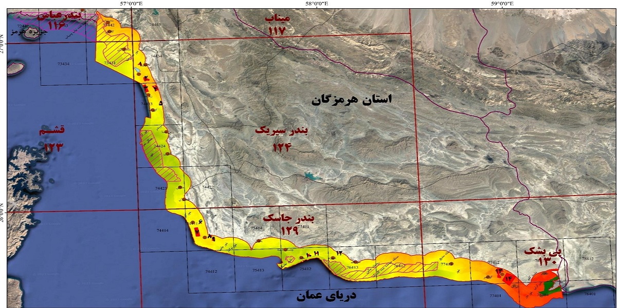  اجرای طرح پهنه بندی محیط زیستی و ارزیابی ریسک زیستگاهی سواحل مکران توسط گروه محیط زیست پردیس نور
