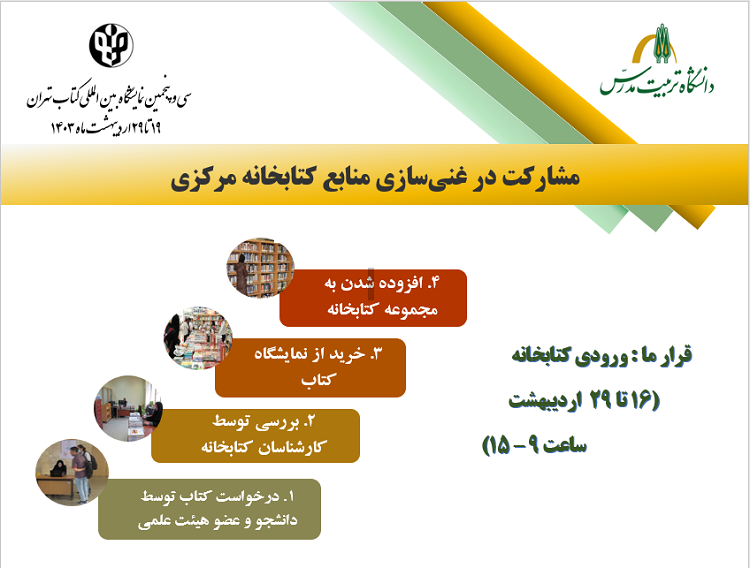 امکان سفارش کتاب از نمایشگاه بین‌المللی  کتاب تهران