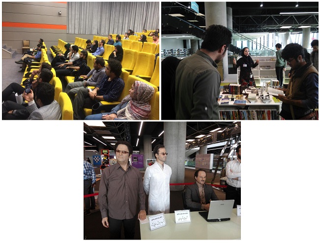 بازدید شورای مرکزی کانون‌ها فرهنگی دانشگاه از باغ کتاب